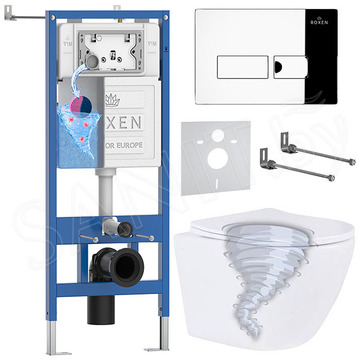 Комплект инсталляции 6 в 1 Roxen StounFix Dual Fresh 968316 с аромадозатором