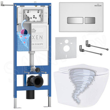 Комплект инсталляции 6 в 1 Roxen StounFix Dual Fresh 968395 с аромадозатором