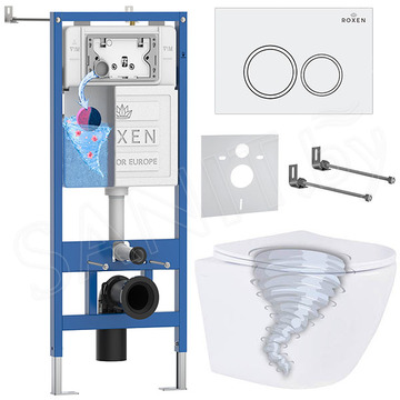 Комплект инсталляции 6 в 1 Roxen StounFix Dual Fresh 968335 с аромадозатором