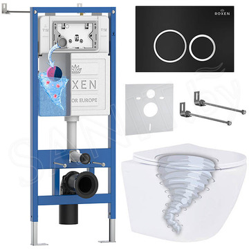 Комплект инсталляции 6 в 1 Roxen StounFix Dual Fresh 968339 с аромадозатором