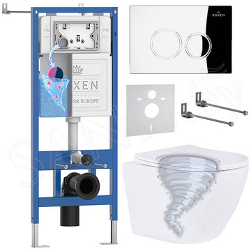 Комплект инсталляции 6 в 1 Roxen StounFix Dual Fresh 968340 с аромадозатором