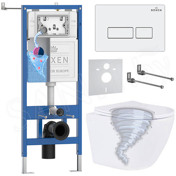 Комплект инсталляции 6 в 1 Roxen StounFix Dual Fresh 968303 с аромадозатором