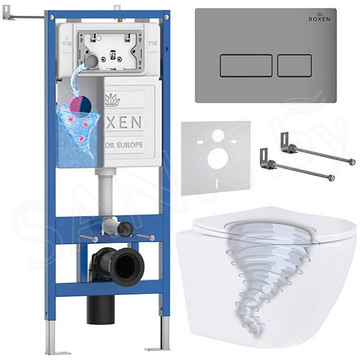 Комплект инсталляции 6 в 1 Roxen StounFix Dual Fresh 968322 с аромадозатором