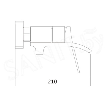 Смеситель для ванны Shevanik S4002T