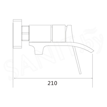 Смеситель для ванны Shevanik S4102H