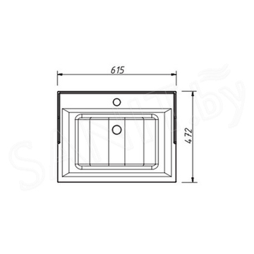 Тумба под умывальник Caprigo Ponza 60 13510-B231 / 70 13511-B231 / 80 13512-B231 / 90 13513-B231 / 100 13514-B231 / 120 13515-B231