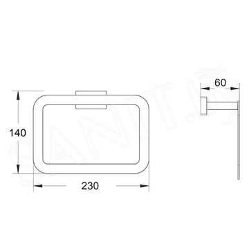 Держатель для полотенец Shevanik SG5606C