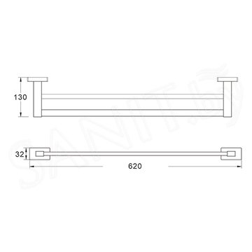 Держатель для полотенец Shevanik SG5627C