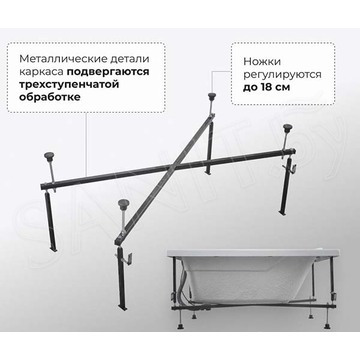 Акриловая ванна Aquanet West New