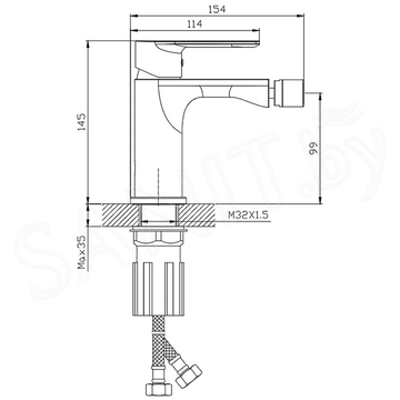 Смеситель для биде Splenka S05.50