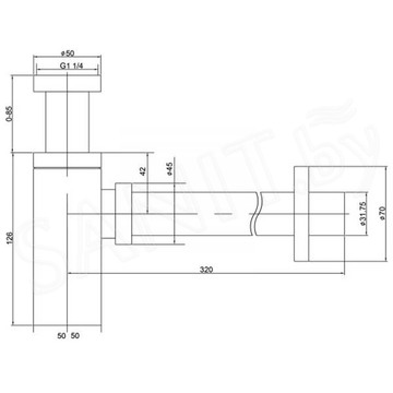 Сифон для умывальника Timo 959/17L