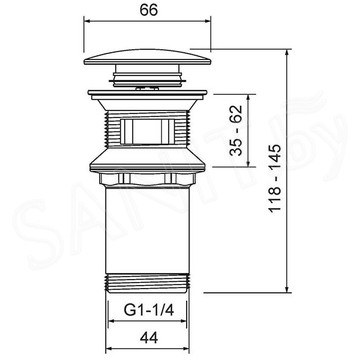 Донный клапан Timo 8011/00