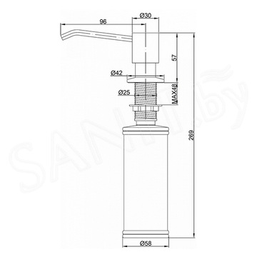 Дозатор для моющих средств Paulmark Rein D002-310