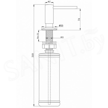 Дозатор для моющих средств Paulmark Decus D004-G / D004-BG / D004-SBG