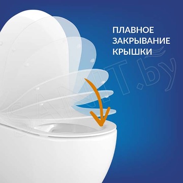 Комплект инсталляции Cersanit Link Pro с кнопкой Twins хром глянцевый и унитазом City Smart CO DPL EO slim / 68306