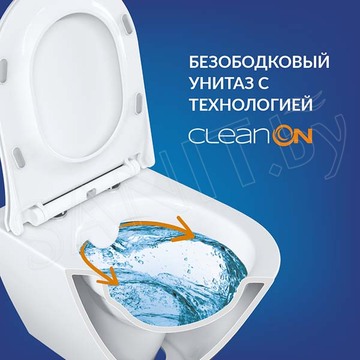 Комплект инсталляции Cersanit Vector с кнопкой Twins 63523 и унитазом City Smart CO DPL EO slim