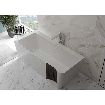 Ванна из искусственного камня Belux Турин ТУ-1600 белый матовый Solid Surface