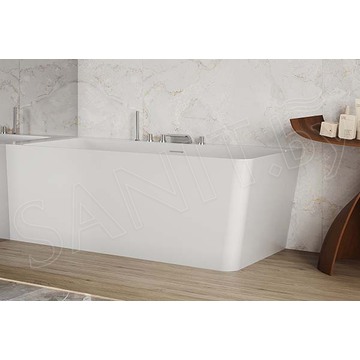 Ванна из искусственного камня Belux Турин ТУ-1600 белый матовый Solid Surface