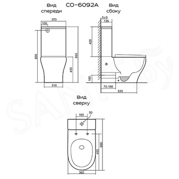 Напольный унитаз Prato Кодэ CO-6092A