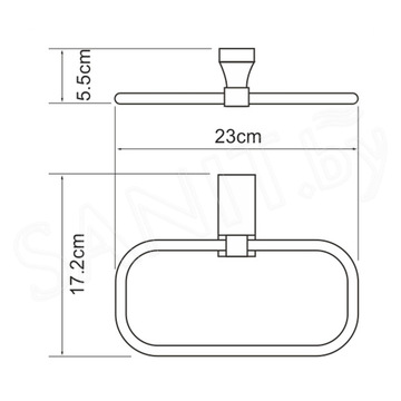 Держатель для полотенец Wasserkraft Abens K-3260