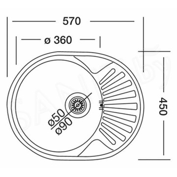 Кухонная мойка Kromrus EC 257 RUS