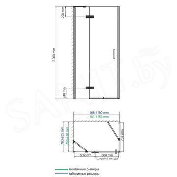 Душевой уголок Wasserkraft Aller 10H06WHITE / 10H07WHITE / 10H10WHITE