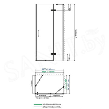 Душевой уголок Wasserkraft Aller 10H06WHITE / 10H07WHITE / 10H10WHITE