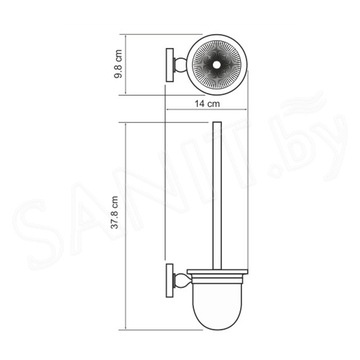 Ершик для унитаза Wasserkraft Aland K-8527