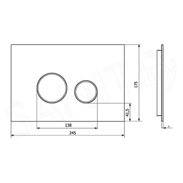 Кнопка для инсталляции KK POL Aquaflori Sfera 350/AFS/051-00-00