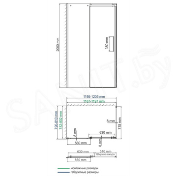 Душевой уголок Wasserkraft Dinkel 58R06 / 58R07 / 58R10