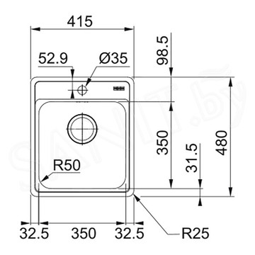 Кухонная мойка Franke BCX 610-42 TL