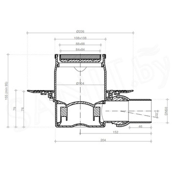 Душевой трап Pestan Confluo Standard Plate 1 2 in 1