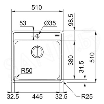 Кухонная мойка Franke BCX 210-51 TL