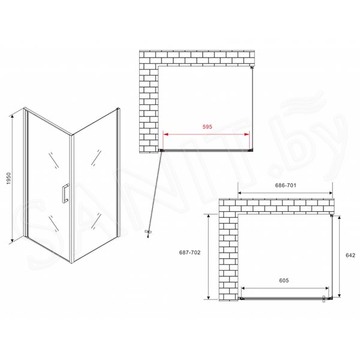 Душевой уголок Abber Sonnenstrand AG04070