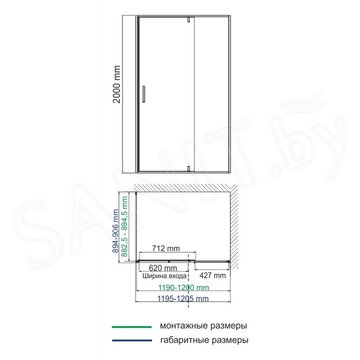 Душевой уголок Wasserkraft Neime 19P07 / 19P10