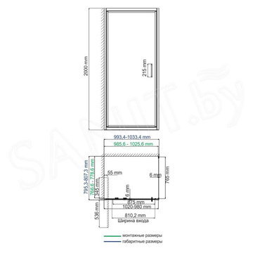 Душевой уголок Wasserkraft Salm 27I17 / 27I22 / 27I19