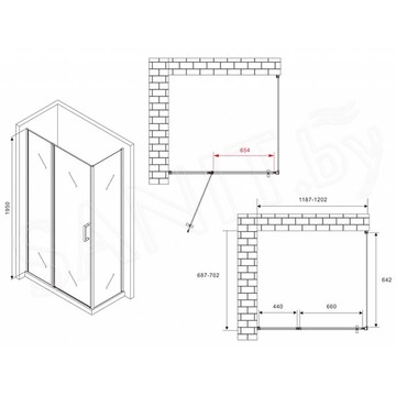 Душевой уголок Abber Sonnenstrand AG04120S