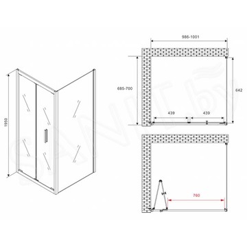 Душевой уголок Abber Sonnenstrand AG07100