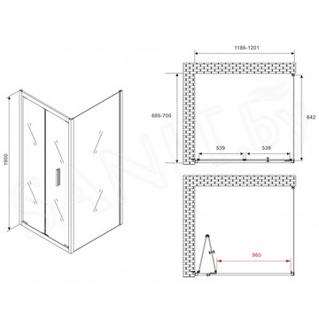 Душевой уголок Abber Sonnenstrand AG07120