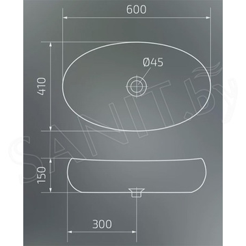 Умывальник Gid Bm9030a