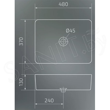 Умывальник Gid Bm9103