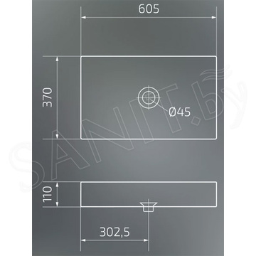 Умывальник Gid Bm9496