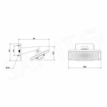 Верхний душ Vincea Inspire VSHD-3I4CGM