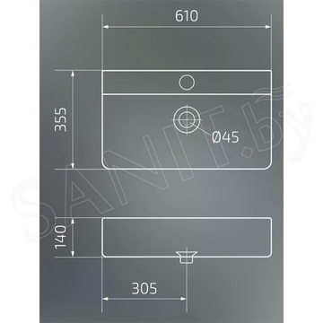 Умывальник Gid Gm1344