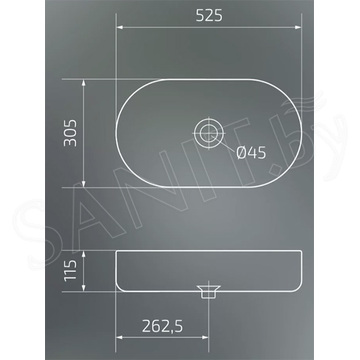 Умывальник Gid N9020