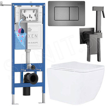 Комплект инсталляции 7 в 1 Roxen StounFix Dual Fresh 616329-1 оружейная сталь