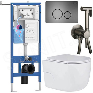 Комплект инсталляции 7 в 1 Roxen StounFix Dual Fresh 627320-1 оружейная сталь
