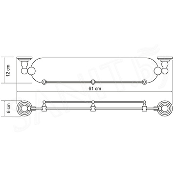 Полка Wasserkraft Ammer K-7044