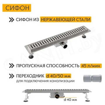 Душевой трап Axus Standart 600 / 700