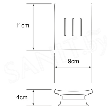 Мыльница Wasserkraft Amper K-5429NICKEL